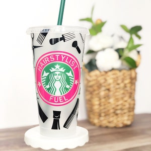 Starbucks Venti Cold Cup /Hairdresser Starbucks Coffee Tumbler / Hairdresser Gift / Hair stylist Gift / Gift for her