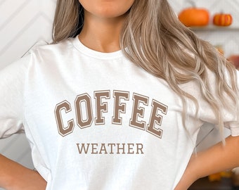 Café Clima SVG PNG Amante del Café Regalo Amante del Café Otoño Png Citas de Otoño Png Diseño de Camiseta de Otoño Moda Otoño Png Camiseta de Café de Otoño