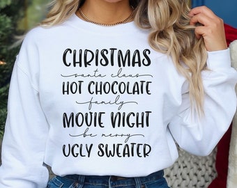 Kerst seizoen SVG PNG Christmas Vibes Svg Ugly Christmas Sweater Merry Christmas Svg Gezellig seizoen Svg Kerst Design SVG Kerstmis