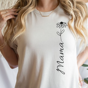 Mama Wildflower SVG PNG PDF Moederdag tshirt ontwerp SVG Mama SVG moeder PNG Mama Wildflower SVG gesneden bestand