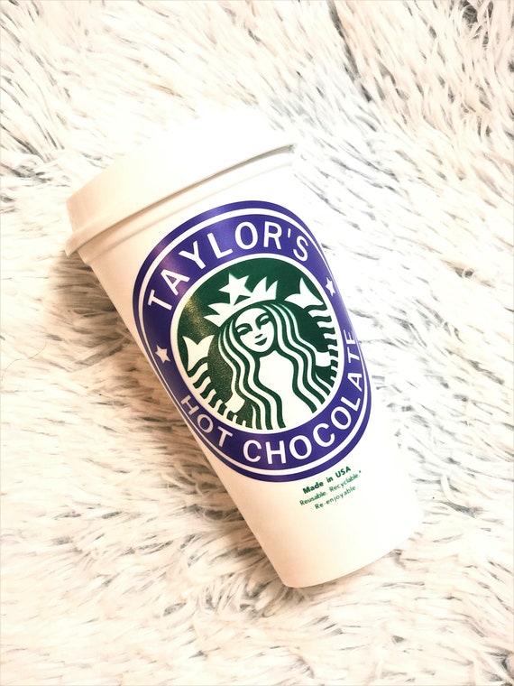 Starbucks Reusable Hot Cups / Personalized Coffee Cup / Christmas Gift /  Hot Chocolate cup/ christmas Gift / Custom Cup