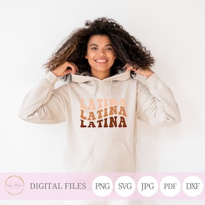 Retro Latina SVG          Latina PNG          Latina Shirt Digital           Latina Retro Instant Download        Spanish png
