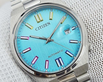 Automatyczny zegarek Citizen Tsuyosa NJ0151-53L – niebieska tarcza 40 mm | Szkło szafirowe | Stal nierdzewna | Nieużywany, bez pudełka i dokumentów