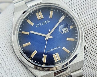 Automatyczny zegarek Citizen Tsuyosa NJ0151-88L – niebieska tarcza 40 mm | Szkło szafirowe | Stal nierdzewna | Nieużywany, bez pudełka i dokumentów