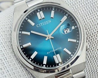 Automatyczny zegarek Citizen Tsuyosa NJ0151-81X – niebieska tarcza 40 mm | Szkło szafirowe | Stal nierdzewna | Nieużywany, bez pudełka i dokumentów