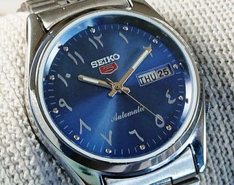 ヴィンテージ リニューアル セイコー 5 自動巻き腕時計 - 1980