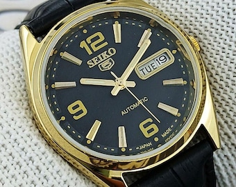 Original VINTAGE SEIKO 5 23 Jewels Day-date Automatic Japan Made