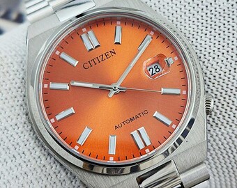 Citizen Tsuyosa NJ0151-88Z Automatic Watch – 40mm Orange Dial | Sapphire Crystal | Stainless Steel | Unused No Box Papers