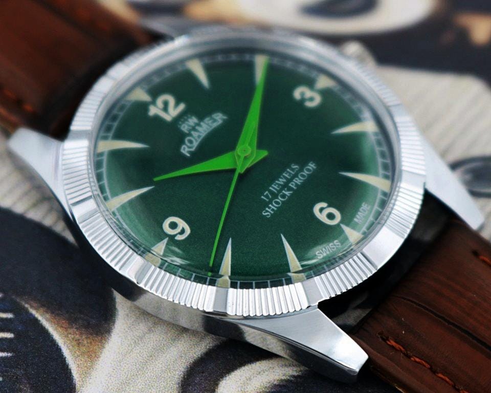 Vintage Roamer Swiss Made Hand-winding Mechanical Men's Watch