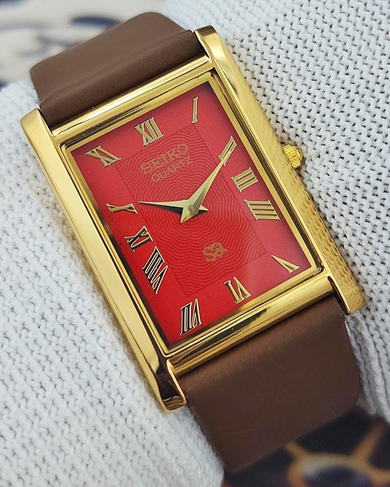 Seiko red watch - Etsy 日本