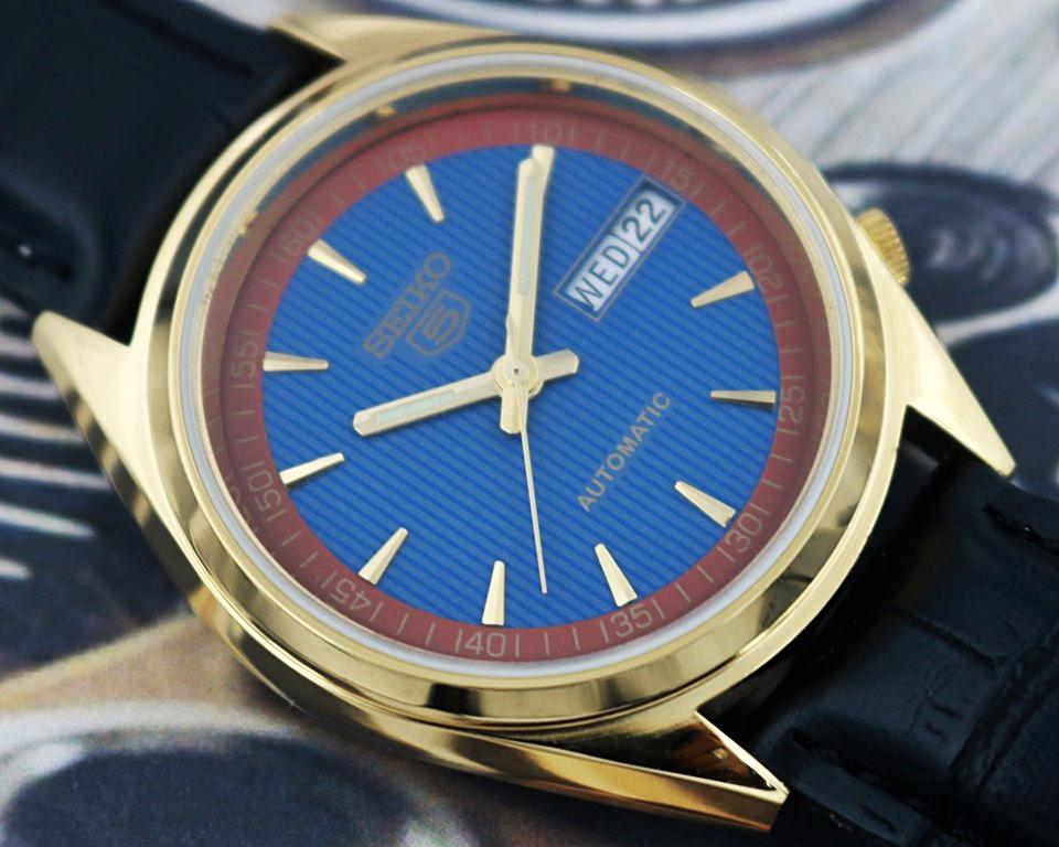 Vintage Refurbished Seiko Automatic 6309A Japan Mens Wrist Watch