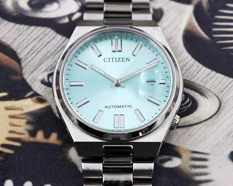 Citizen Tsuyosa NJ0151-88M Automatic Watch – 40mm Blue Dial | Sapphire Crystal | Stainless Steel | Unused No Box Papers image 4