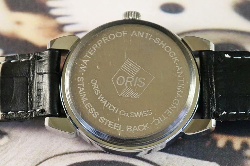 ヴィンテージ オリス スイス製 手巻き機械式 メンズ腕時計 ブラック