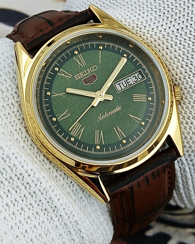 Vintage green dial seiko mens watch - Etsy 日本