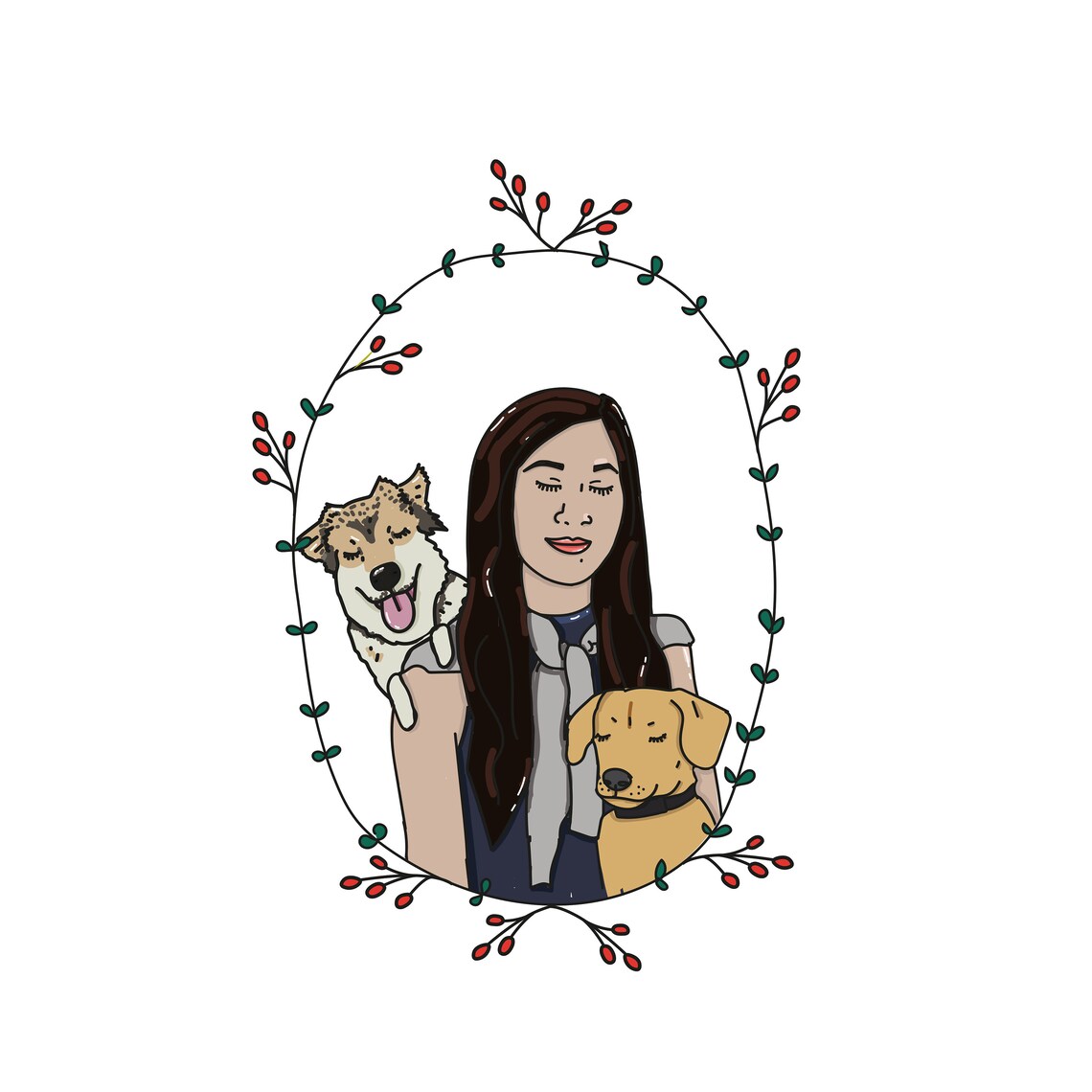 Custom Portrait Illustrations Etsy