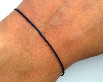 Men Dark Blue String Surfer Bracelet Dark Blue Thread Bracelet Kabbalah Bracelet Evil Eye Bracelet Men Red Silk String Baby Protection Men