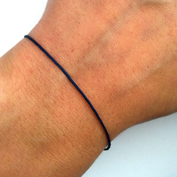 Men Dark Blue String Surfer Bracelet Dark Blue Thread Bracelet Kabbalah Bracelet Evil Eye Bracelet Men Red Silk String Baby Protection Men