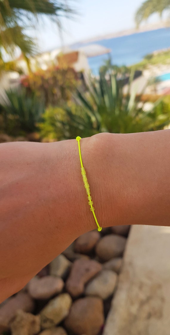 Yellow String Bracelet