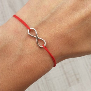 Infinity Red String Bracelet Man Best Friend Birthday Gift Infinity Symbol Bracelet Red Thread Bracelet Girlfriend Gift BFF Infinity Love