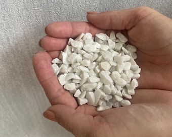 White Gravel 3-5mm • Pot Toppers • Terrarium Supplies • Planting Toppings for Cacti Plants and Succulents • Drainage Layer