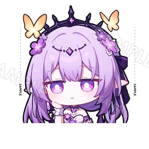 Castorice honkai Stern Schiene Aufkleber Chibi Castorice Stern Schiene Aufkleber die-Cut Aufkleber