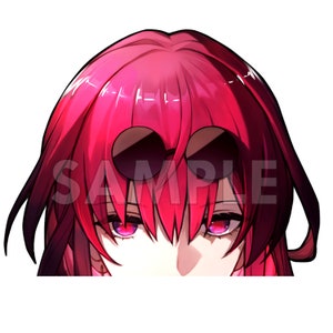 kafka honkai star rail Sticker peeker Die-Cut Stickers