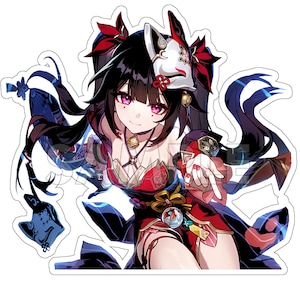 Sparkle honkai star rail Stickers Hanabi Star rail Die-Cut Stickers