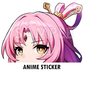 Fu Xuan Honkai Star Rail Sticker: Anime Peeker Decal