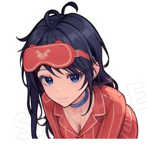 MiSide Mita Sleepy MiSide Game Anime Girl Die-Cut Stickers
