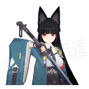 Miyabi zzz Sticker Zenless Zone Zero Hoshimi Miyabi Decals V02 Die-Cut Stickers