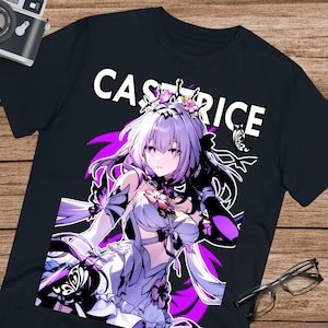 Castorice honkai Stern Schiene Shirt Fan HSR Castorice Unisex Baumwoll Shirt für Fans