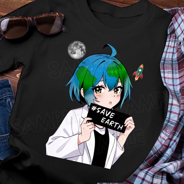 Anime Shirt Save Earth Chan Anime Otaku Shirt Save the earth SPSpecialShirt Brand Unisex Ultra Cotton Tee