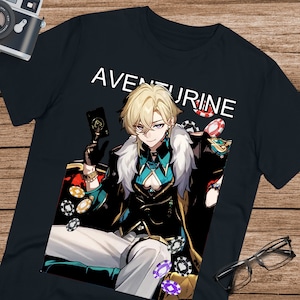 Aventurine Honkai Star Rail-shirt: uniseks T-shirt van ultrakatoen