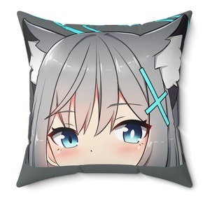 Blue Archive Shiroko Pillow Spun Polyester Square Pillow