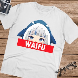 Gawr Gura T-shirt V3 / Waifu Shirt / Gawr Gura  / Gura / hololive english / Vtuber / hololiveEN / Unisex Ultra Cotton Tee