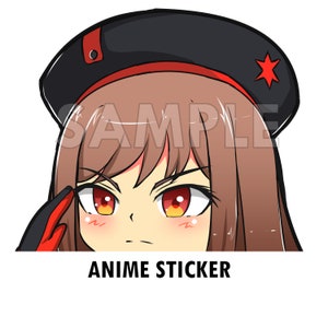Rapi Nikke Goddess of Victory Sticker peeker Decals Nikke Game Nikke Fanart Cute Rapi Die-Cut Stickers