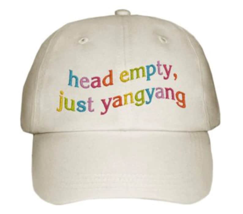 Head Empty Just Yangyang Embroidered Dad Cap