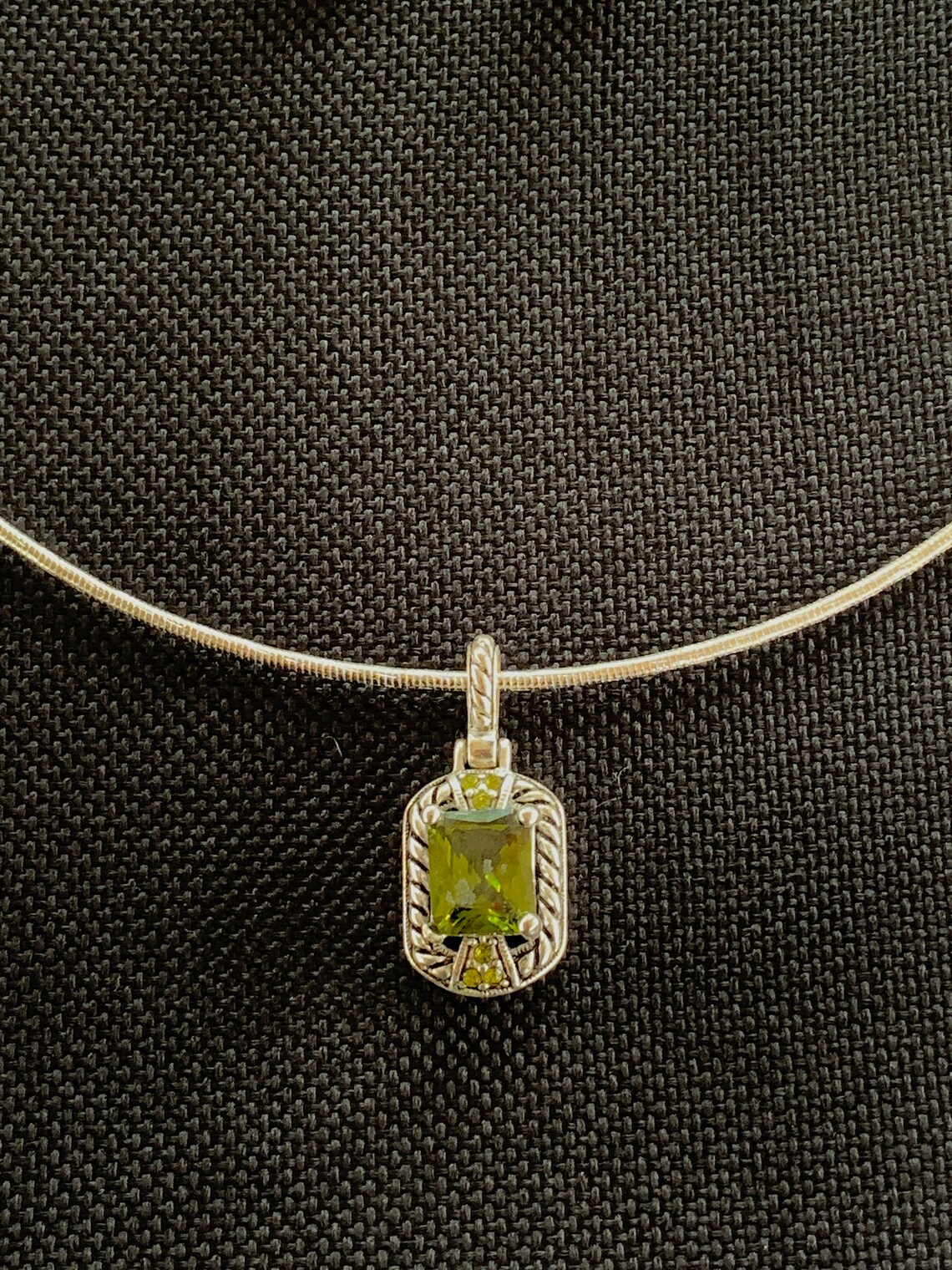 Emerald necklace and earring set Etsy