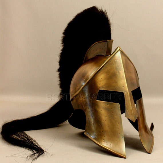 Spartan 300 King Leonidas Helmet Warrior Costume Medieval Halloween Day Night 
