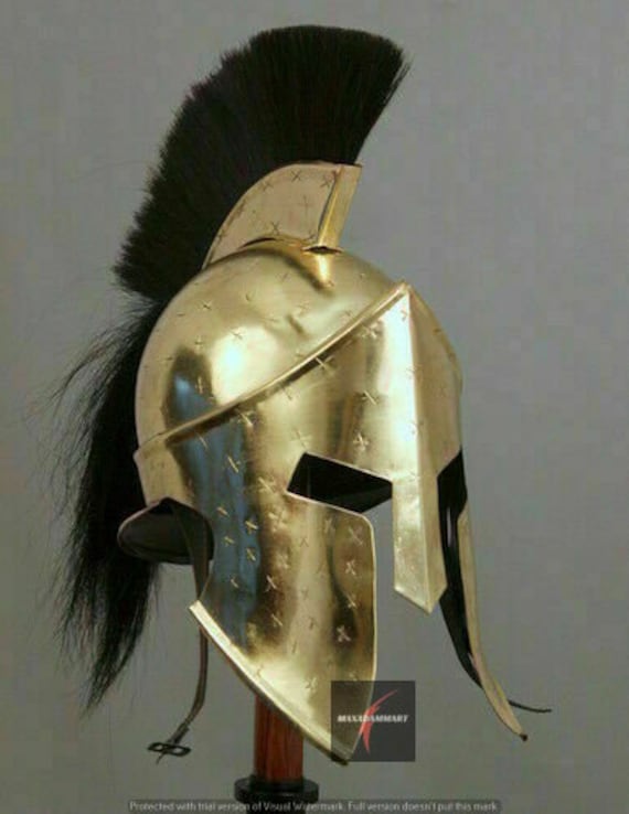 300 King Leonidas Spartan Helmet Warrior Costume Medieval Helmet LARP Gift ITEM 