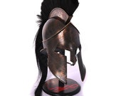 300 Spartan King Leonidas Helmet Medieval Spartans Halloween Costume Knight Armor Helmet With Wood Stand Gift Item