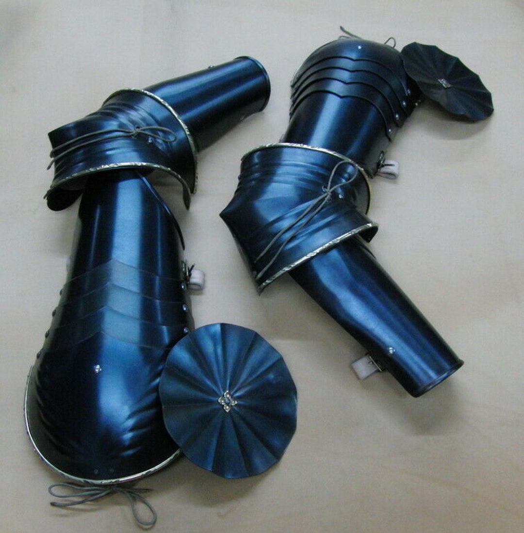 18GA Medieval Light Armor Blued Arm Guard /hand Arm Guard With Etsy