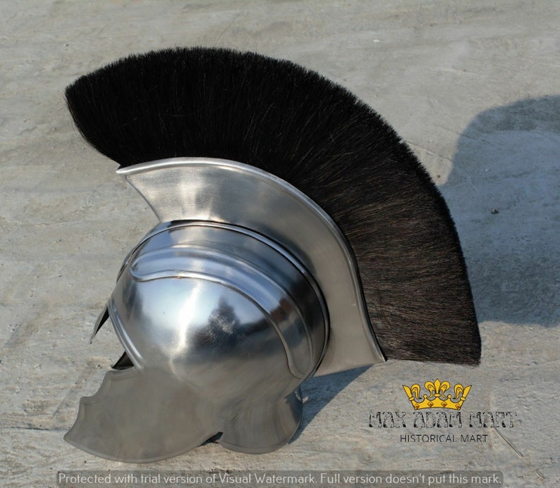 Troy Armor Helmet Medieval Knight Crusader Greek Spartan - Etsy