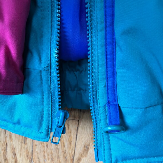90s blue and pink ski coat - size medium - image 6