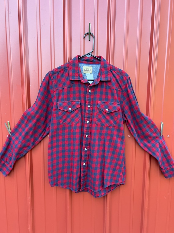 Vintage Western Flannel Shirt // Roebuck & Co // … - image 6