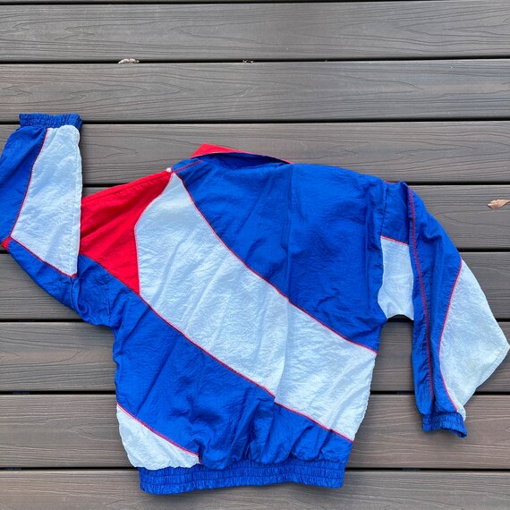 90s red white & blue USA windbreaker jacket - image 7