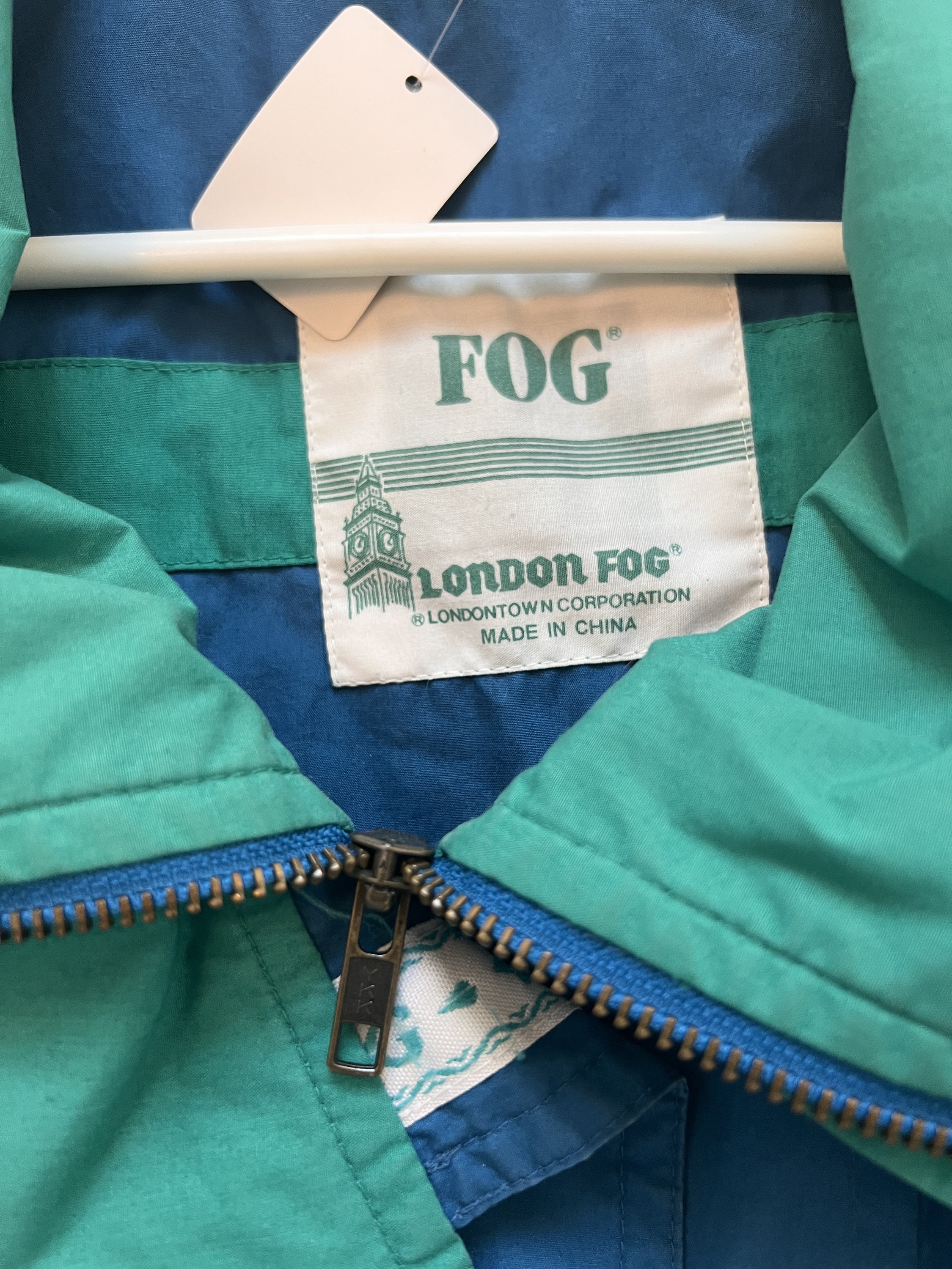 Vintage London Fog Coat – Men's Large Classic Blue Outerwear