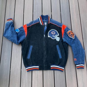 Vintage Chicago Bears NFL Suede Leather Jacket – Men’s XL