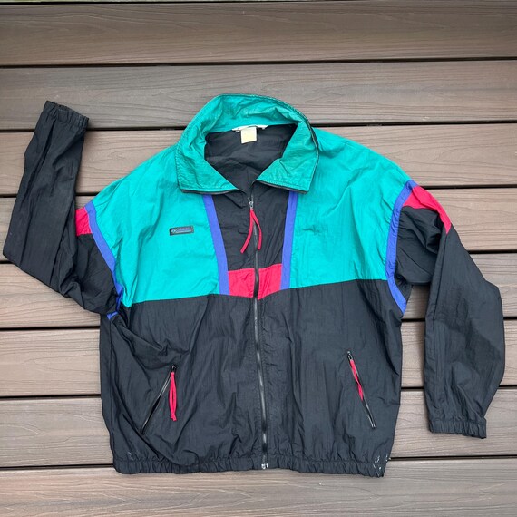 Columbia Full Windbreaker Suit – Men's Large Rare Two… - Gem