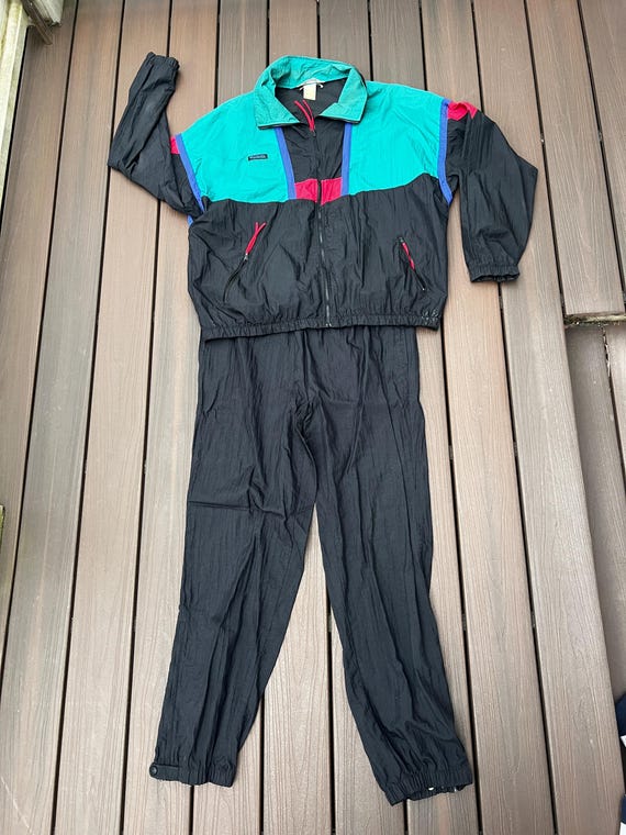 Columbia Full Windbreaker Suit – Men's Large Rare Two… - Gem